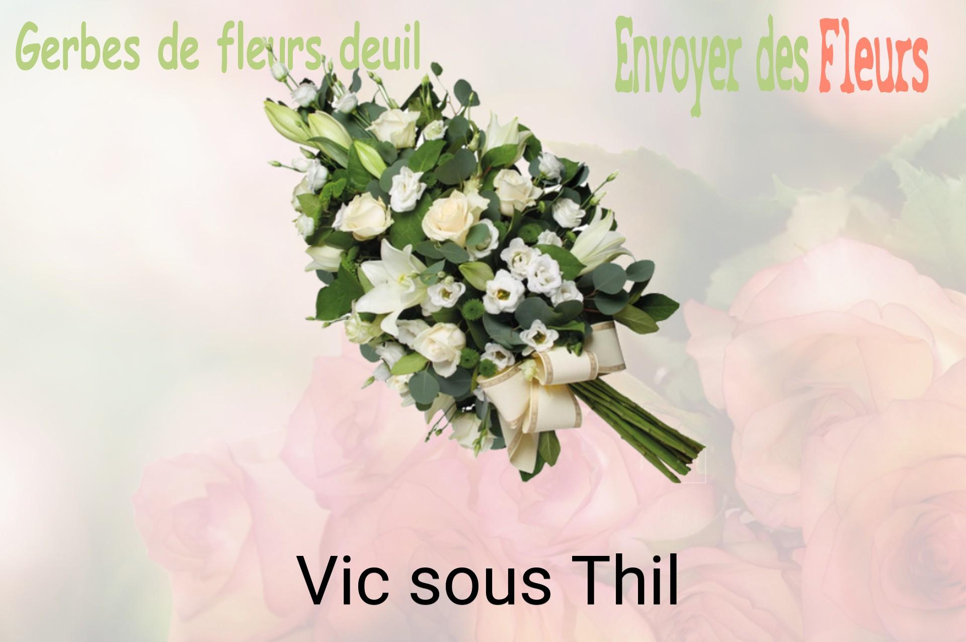 Gerbe de fleurs de deuil livrée à Vic-sous-Thil